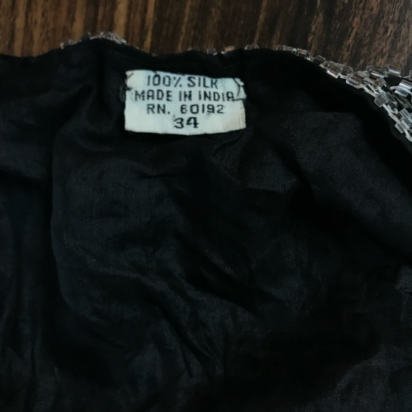 Vintage Silk Sequin Beaded Vest - Picture 6 of 6